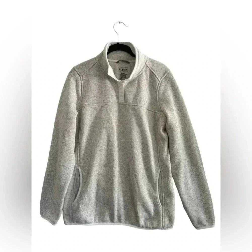 Women's L.L.Bean Sweater Fleece Pullover Size M